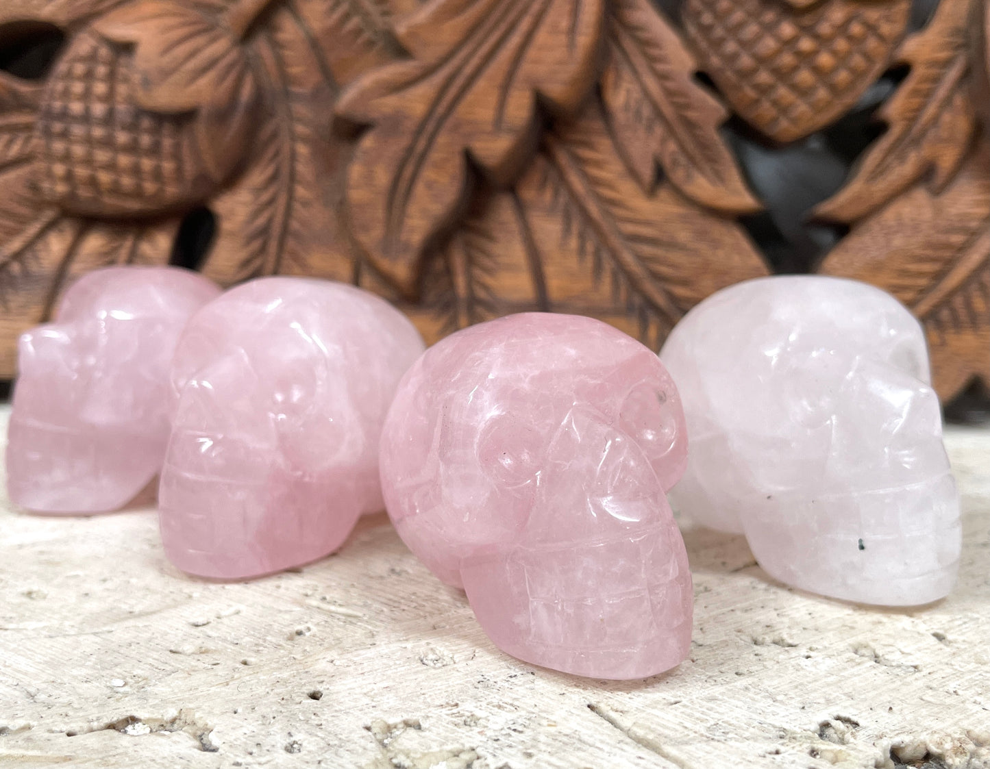 Hand Carved Crystal Skulls 2" - Available in 13 Stones