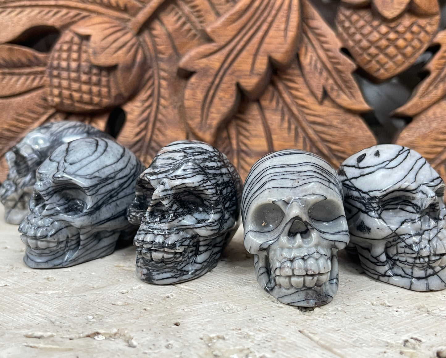 Hand Carved Crystal Skulls 2" - Available in 13 Stones
