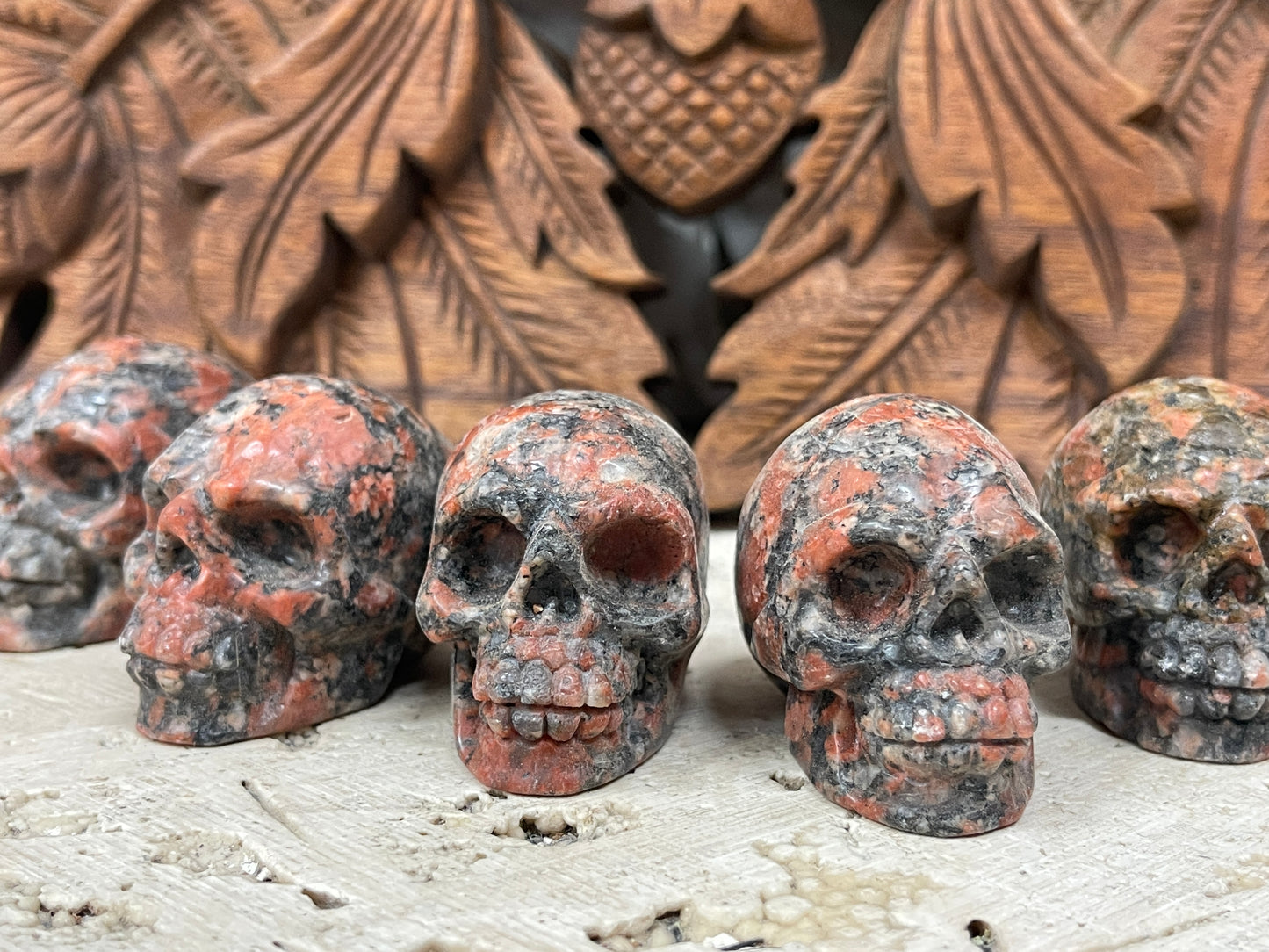 Hand Carved Crystal Skulls 2" - Available in 13 Stones