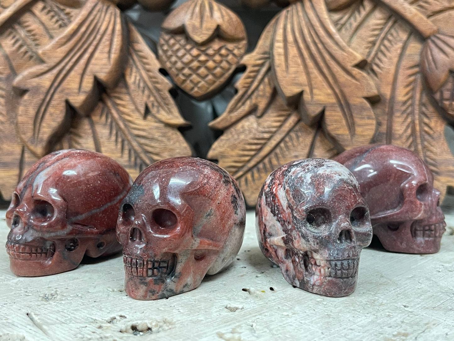 Hand Carved Crystal Skulls 2" - Available in 13 Stones