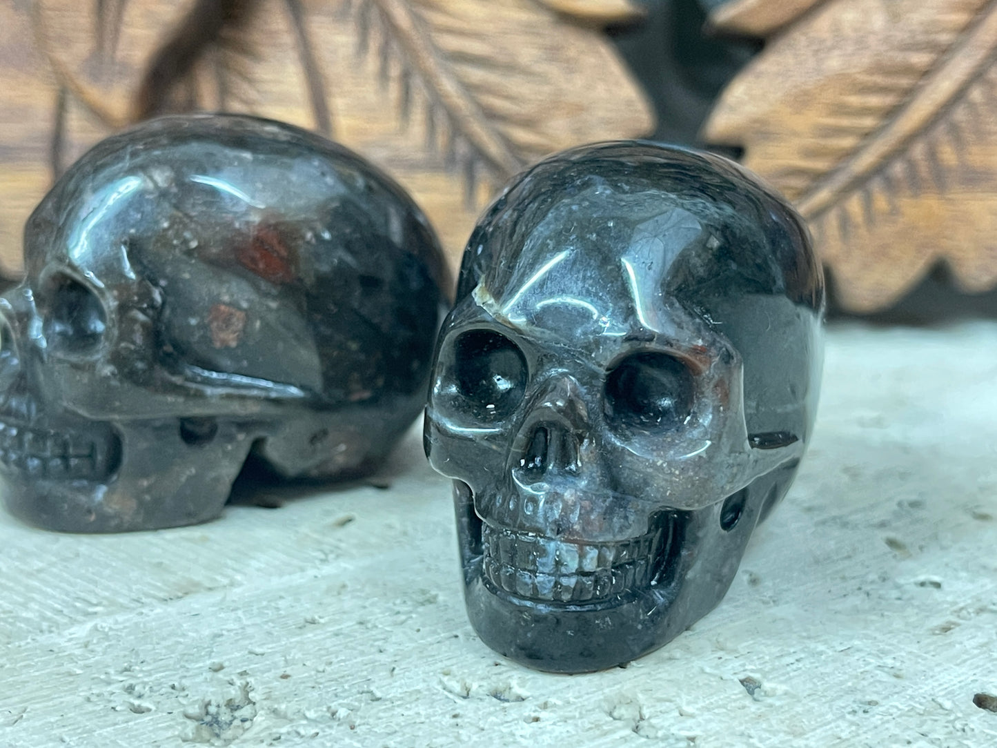 Hand Carved Crystal Skulls 2" - Available in 13 Stones