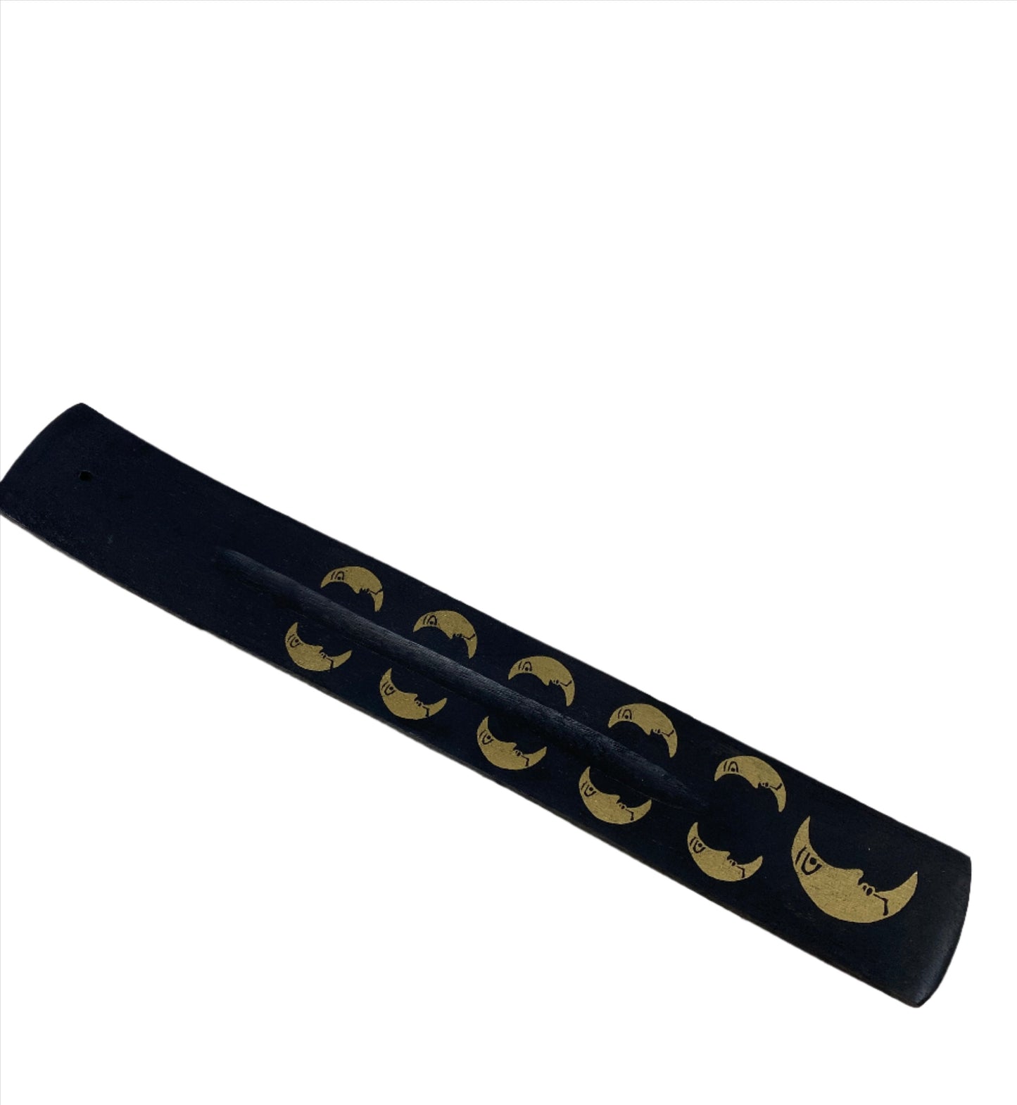 Block Printed Incense Burner | Black