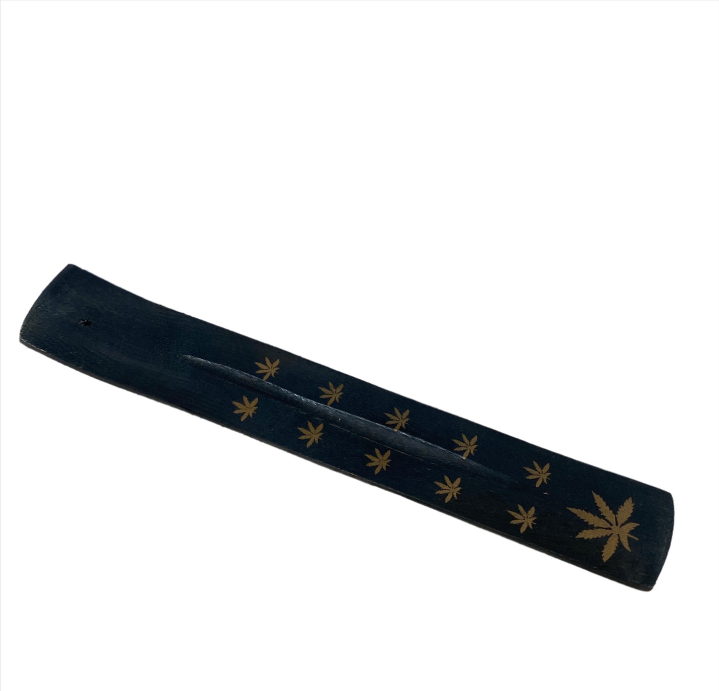 Block Printed Incense Burner | Black