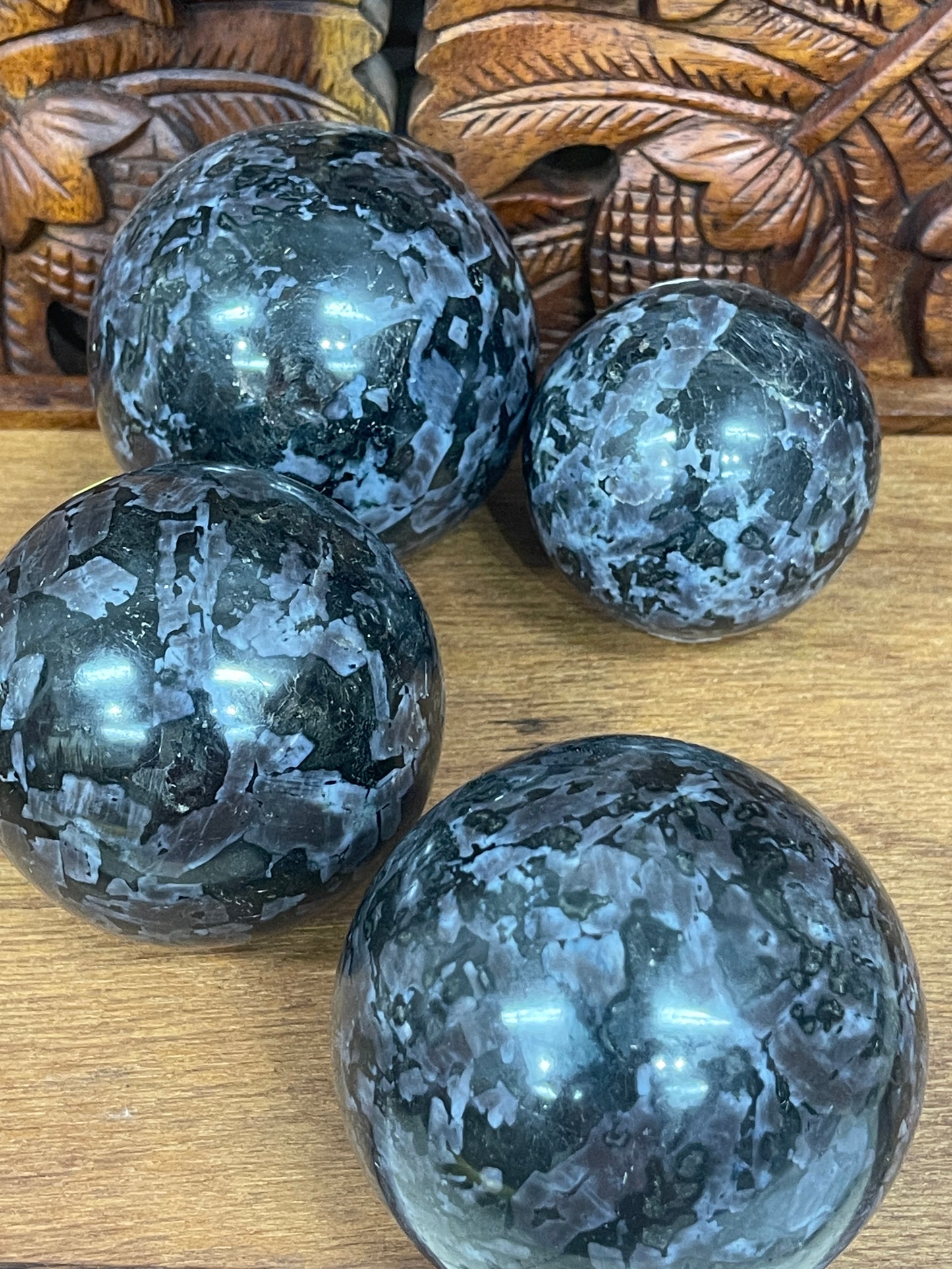 Mystic Merlinite (Indigo Gabbro) Spheres