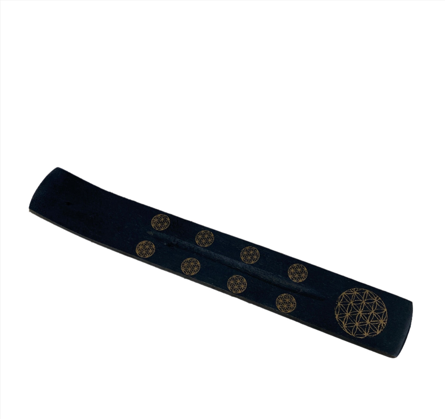 Block Printed Incense Burner | Black