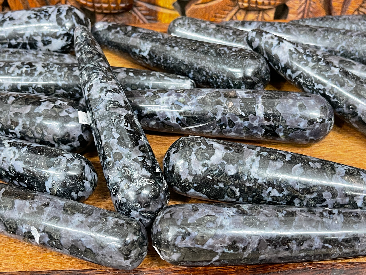 Mystic Merlinite (Indigo Gabbro) Massage Stones