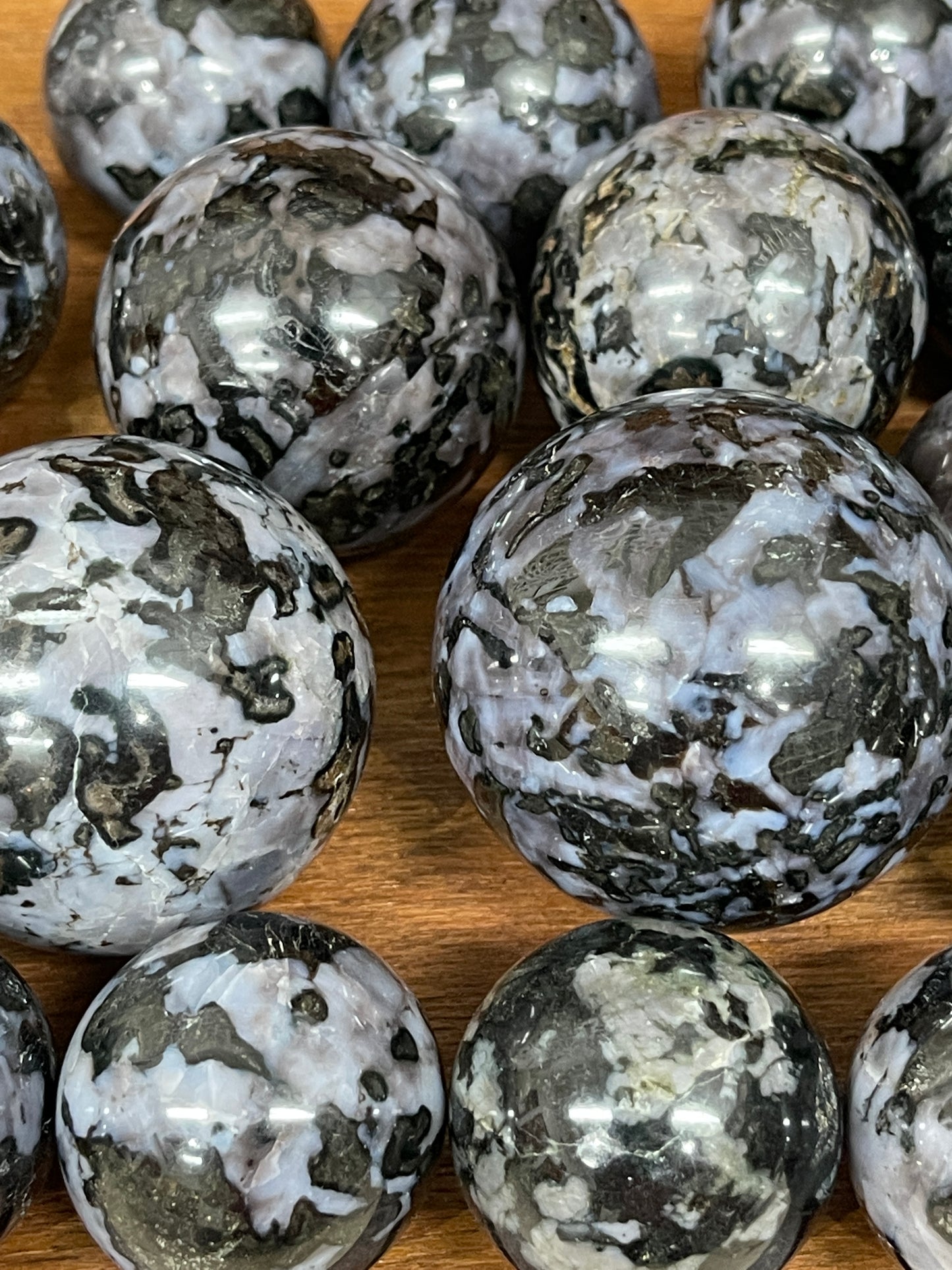 Mystic Merlinite (Indigo Gabbro) Spheres