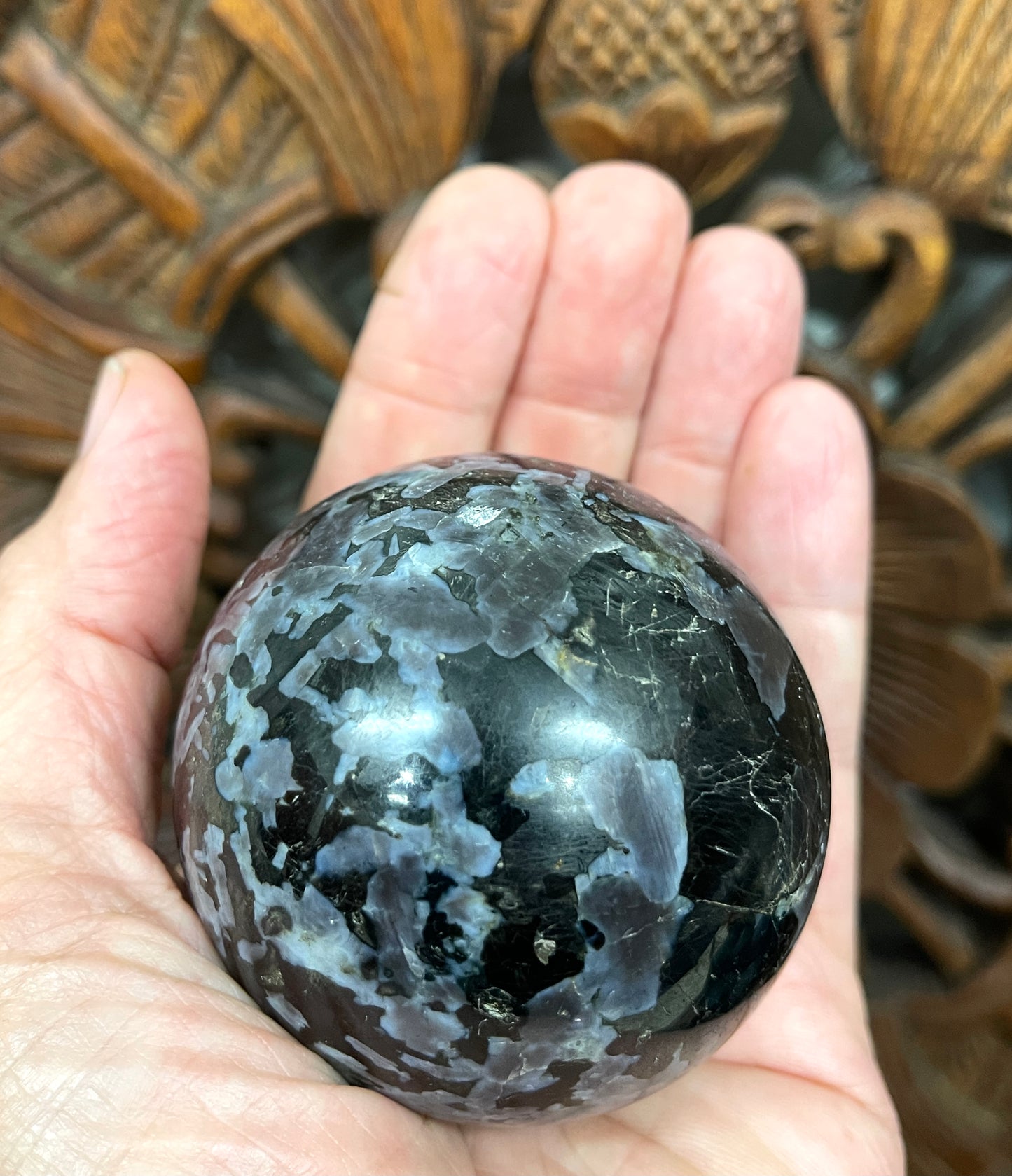 Mystic Merlinite (Indigo Gabbro) Spheres