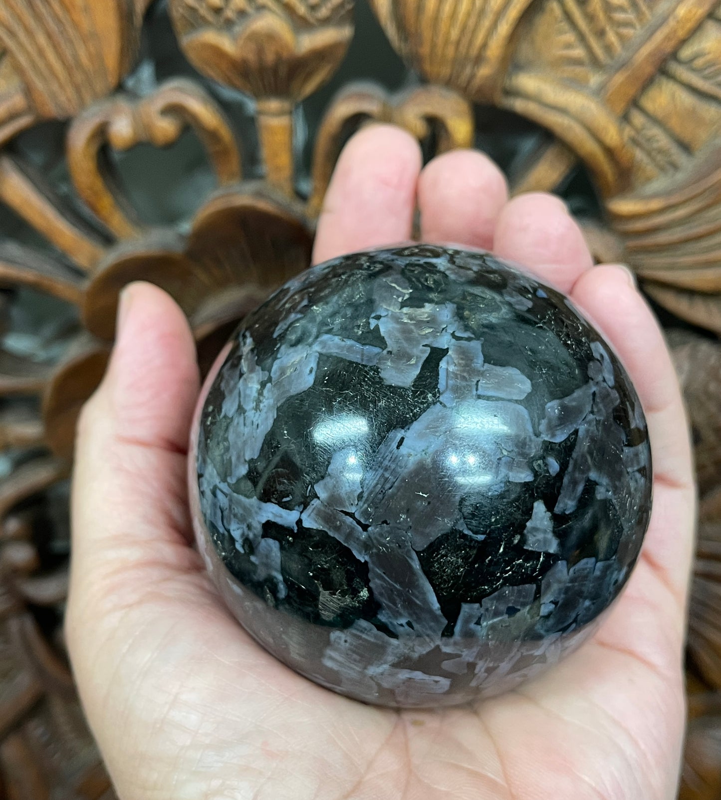 Mystic Merlinite (Indigo Gabbro) Spheres