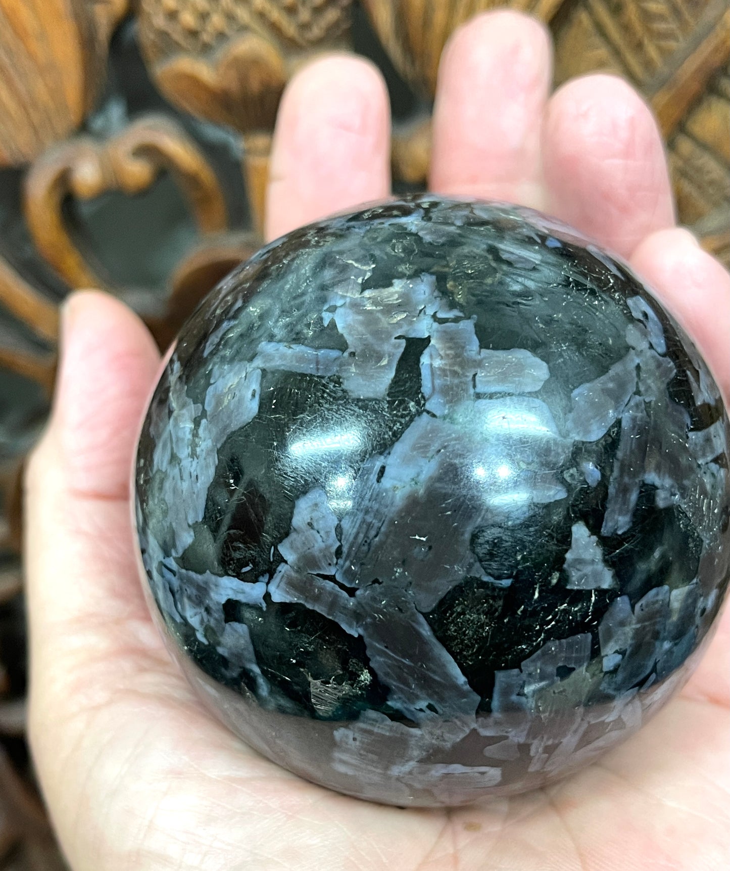 Mystic Merlinite (Indigo Gabbro) Spheres