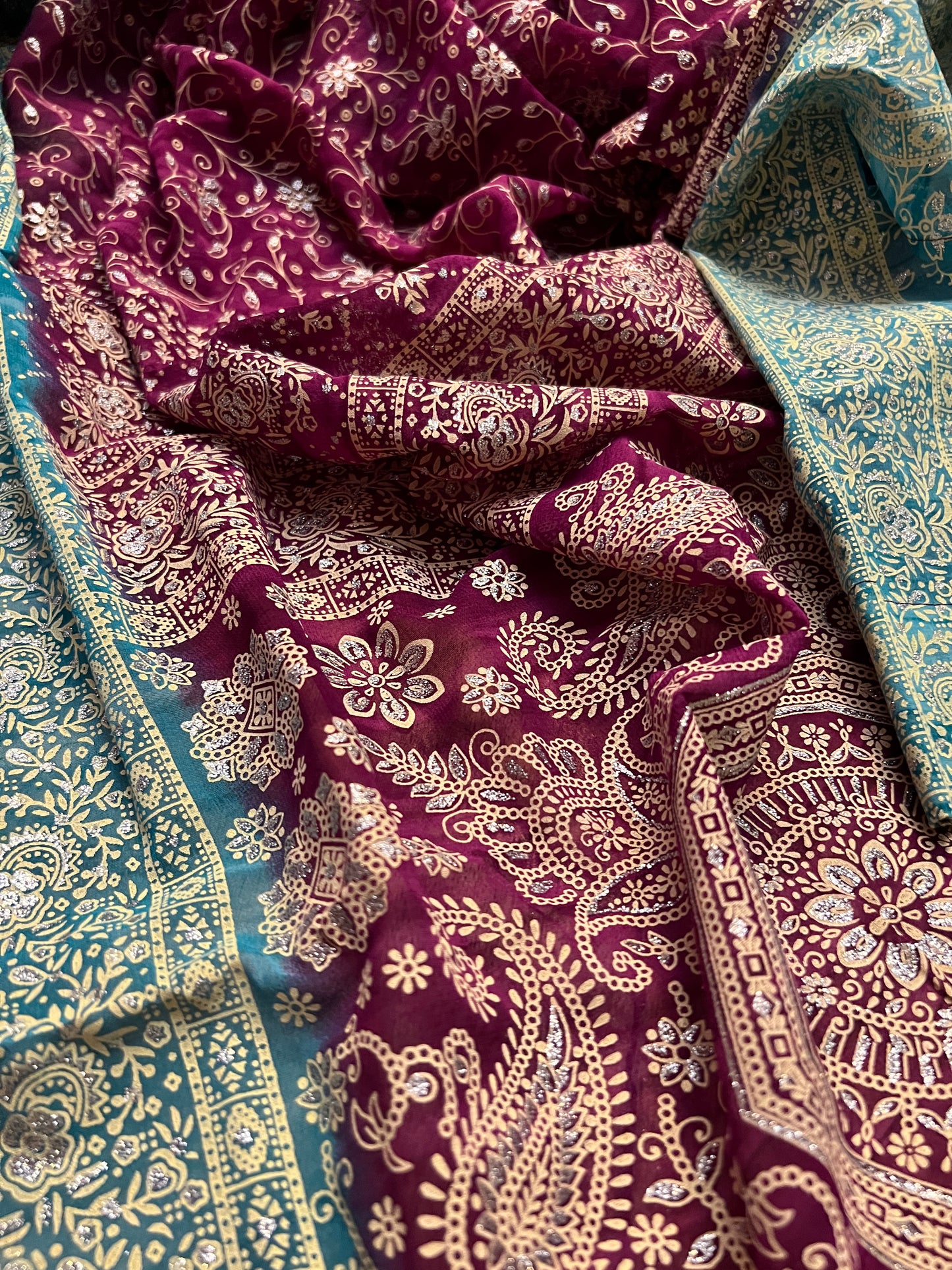 Amethyst Sari Curtain Panels
