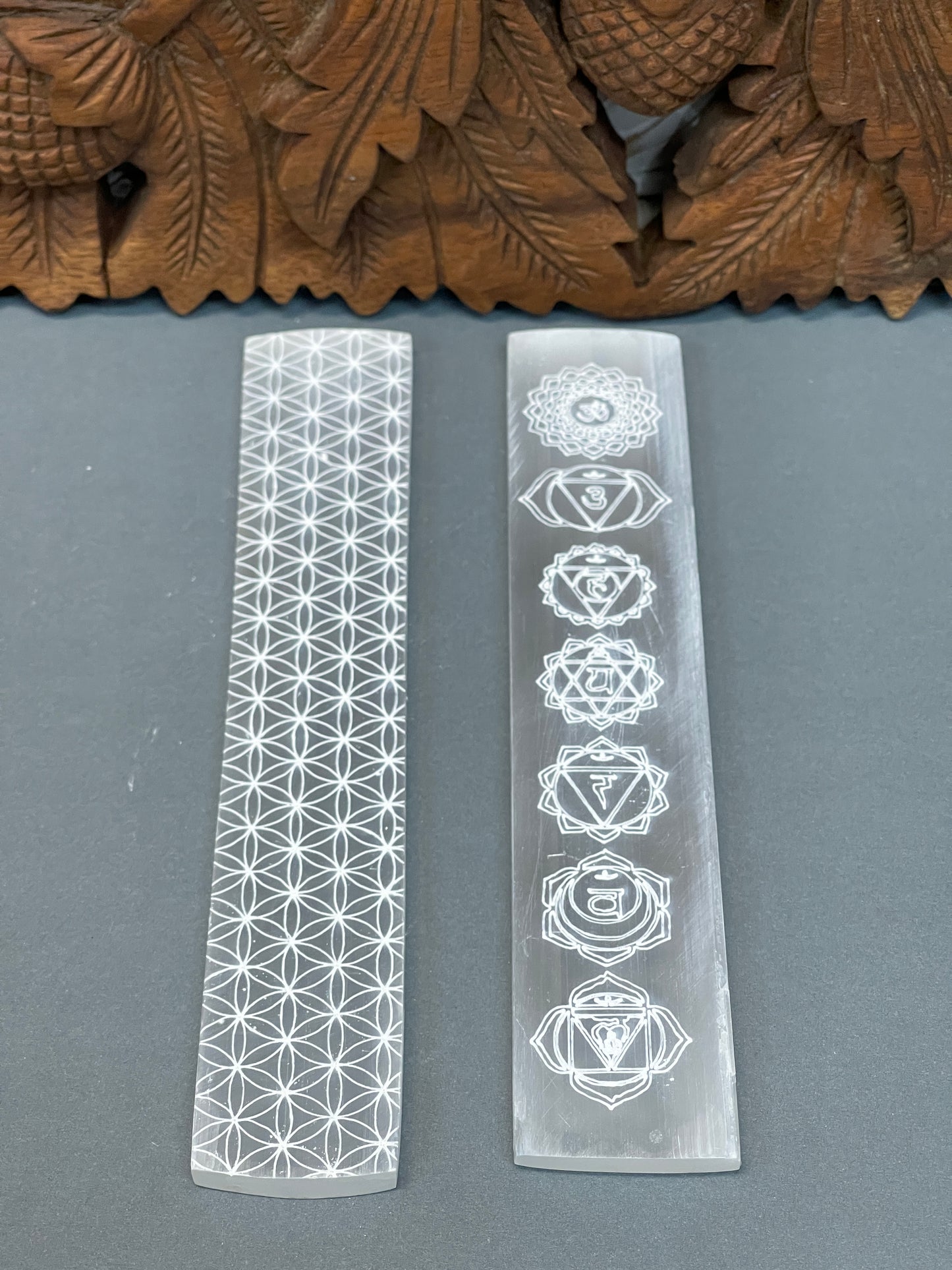 Selenite Crystal Charging Cleaning Tiles