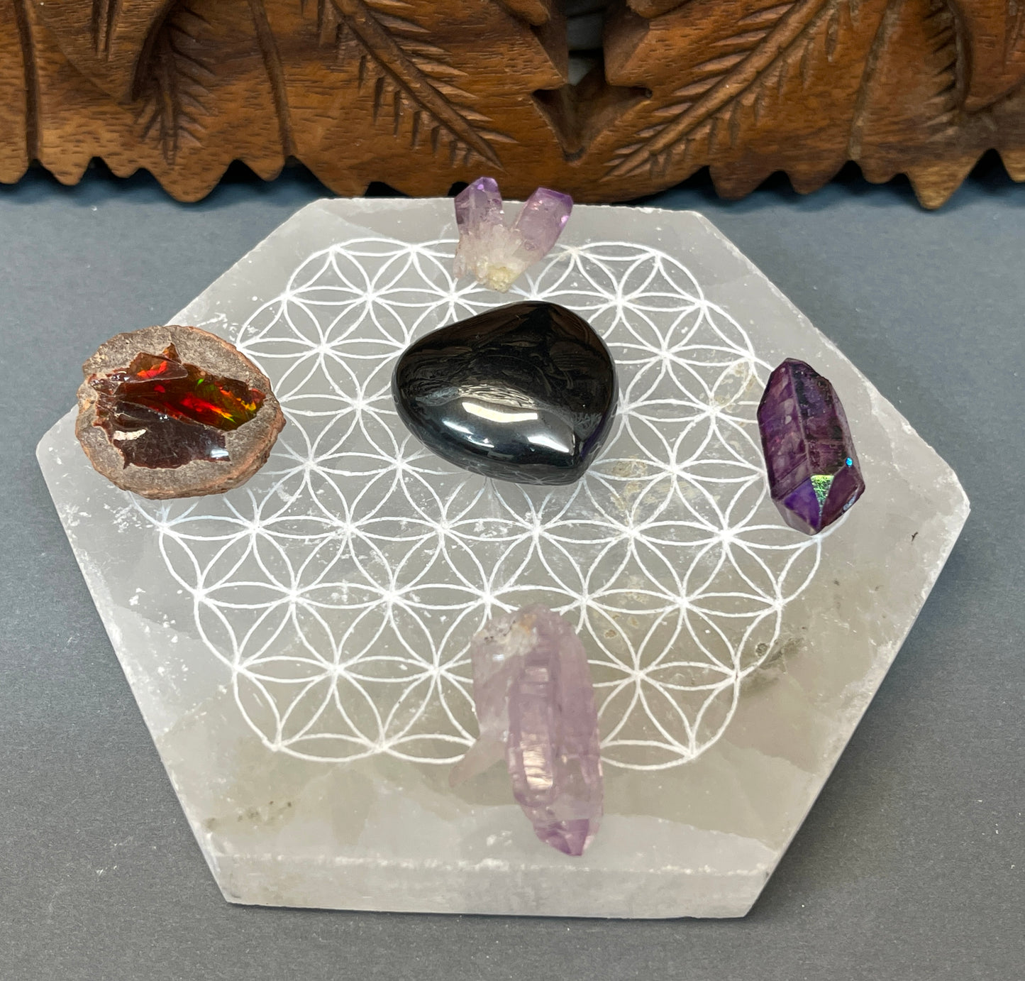 Selenite Crystal Charging Cleansing tiles