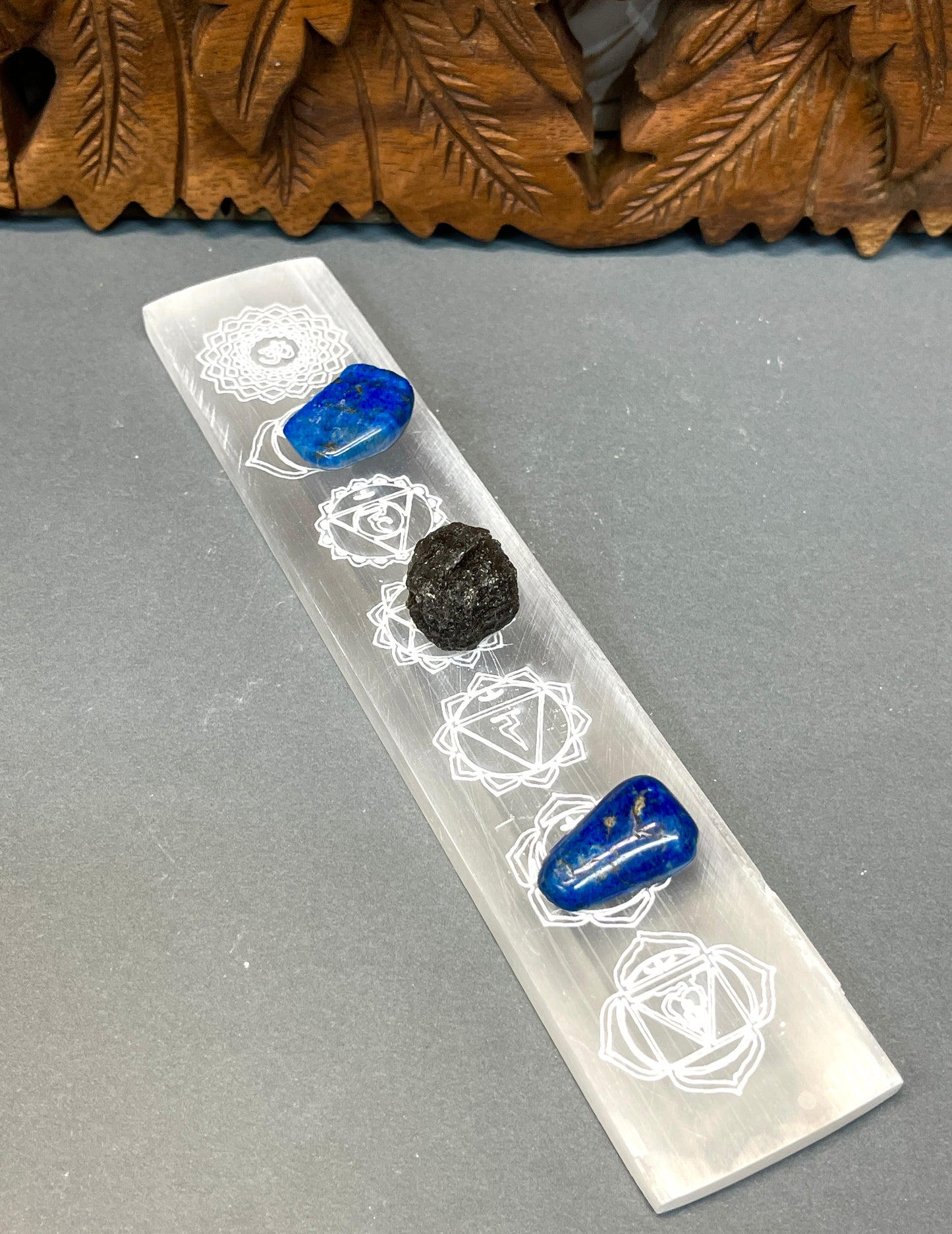 Selenite Crystal Charging Cleaning Tiles