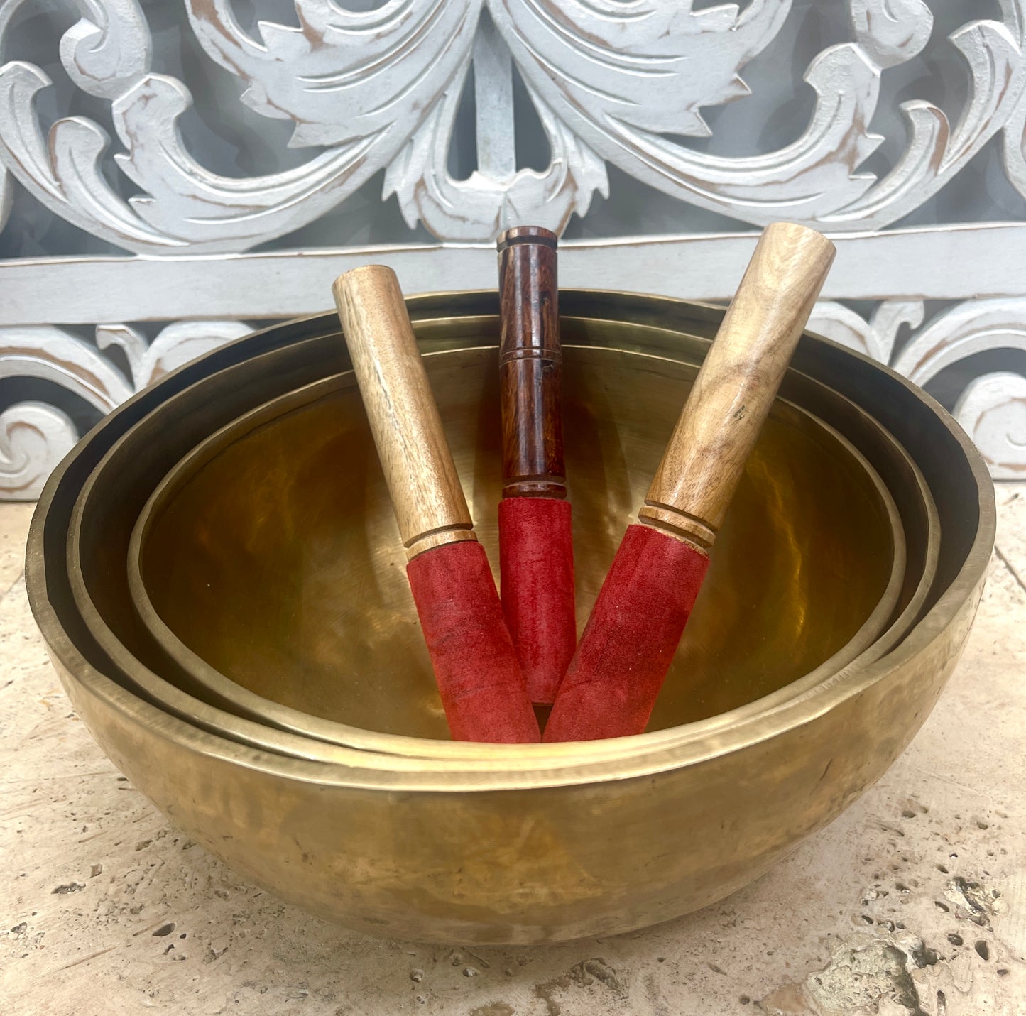 Seven Metal Singing Bowls | XL