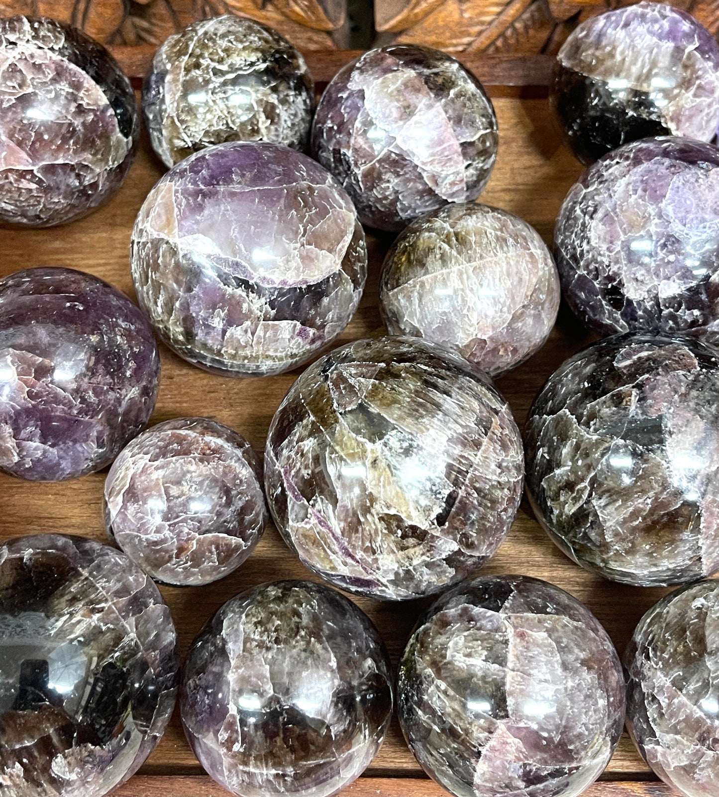 Cacoxenite Spheres from Brazil
