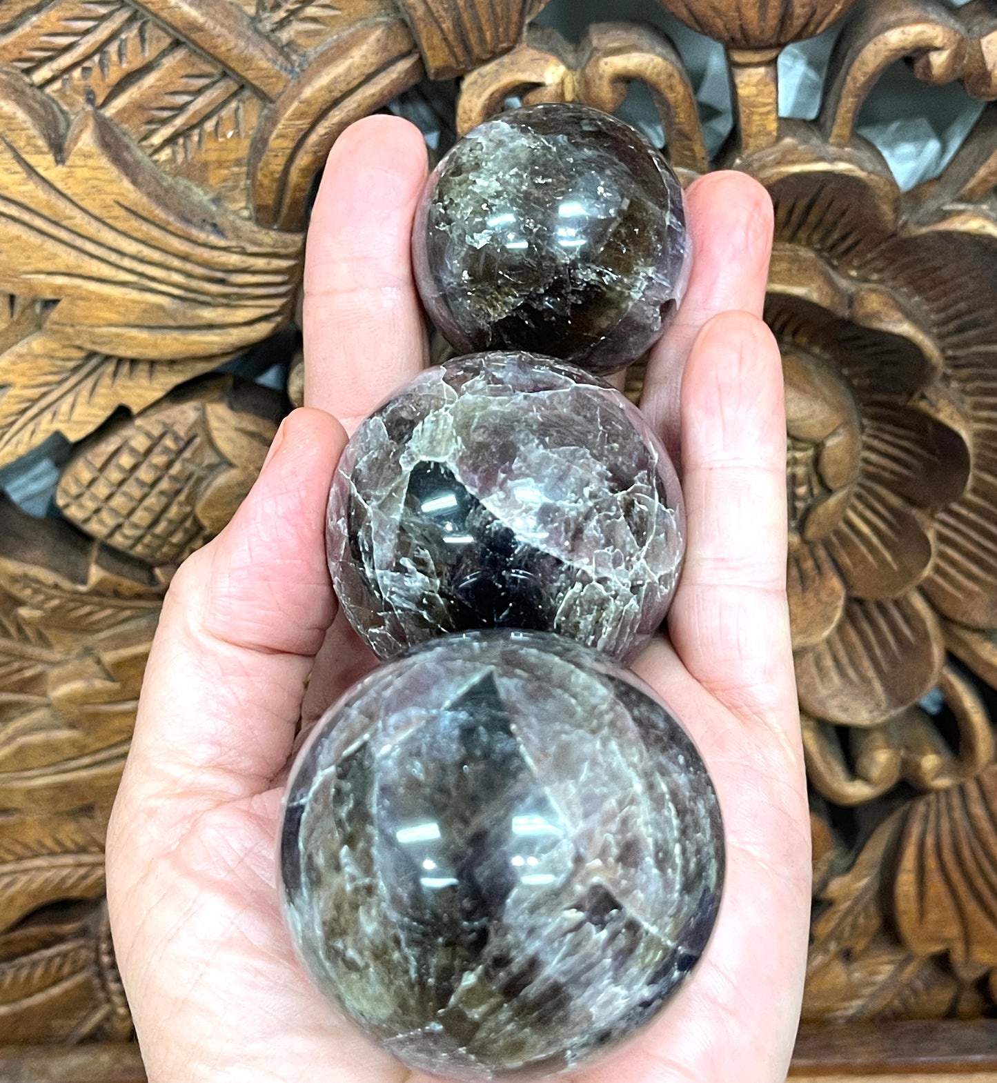 Cacoxenite Spheres from Brazil