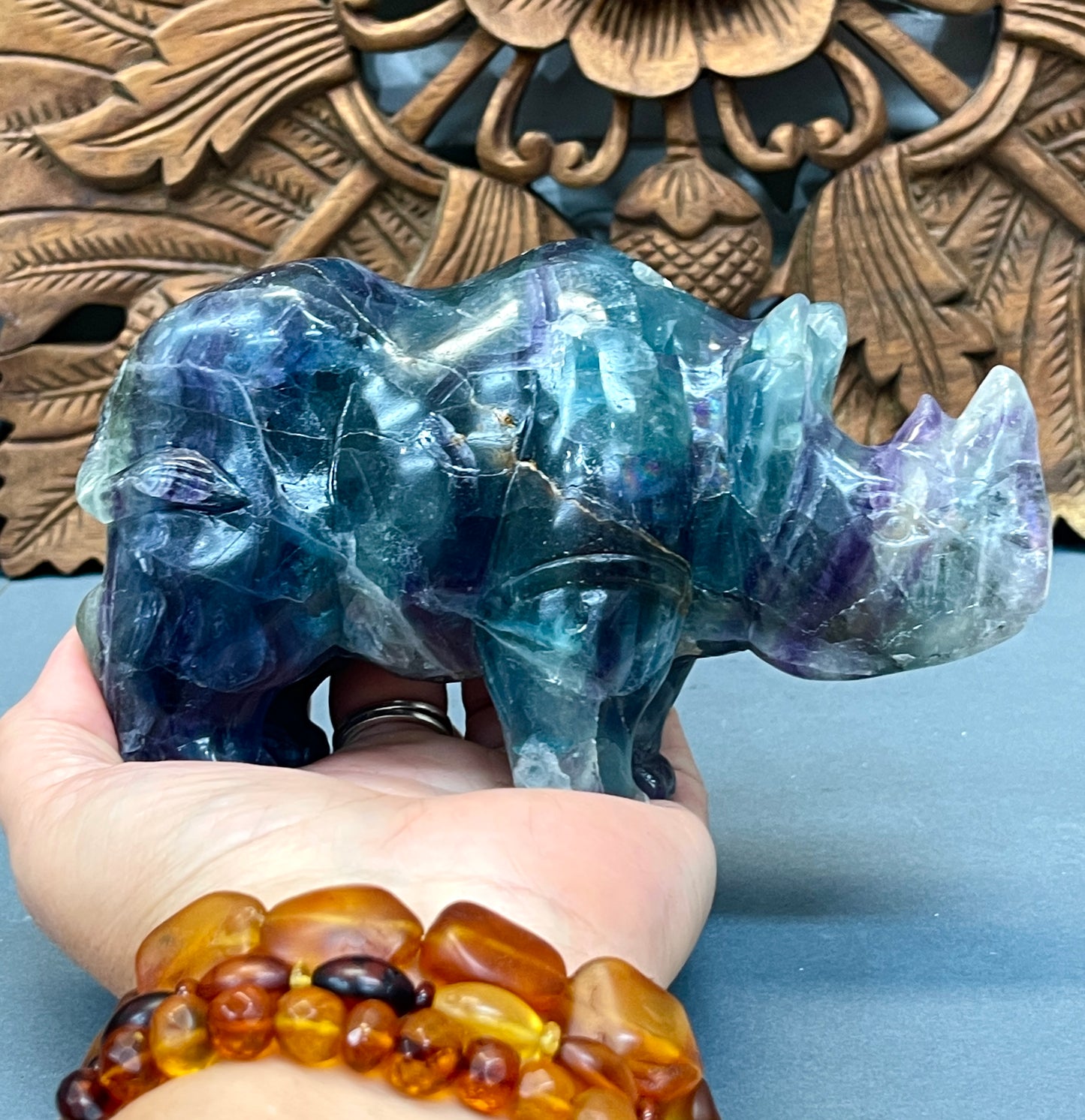 Fluorite Rhino