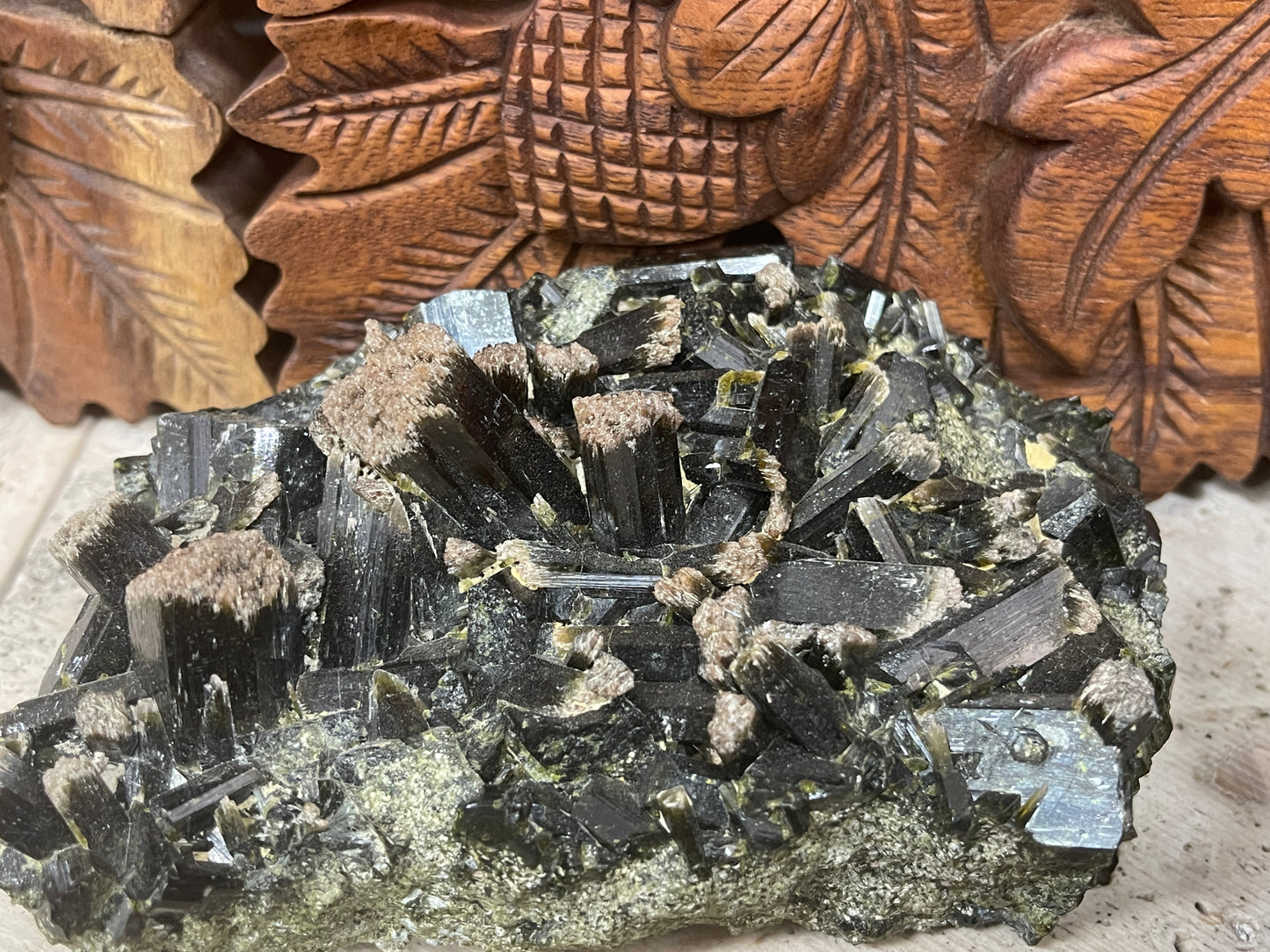 Prehnite with Epidote Rods Specimens from Pakistan