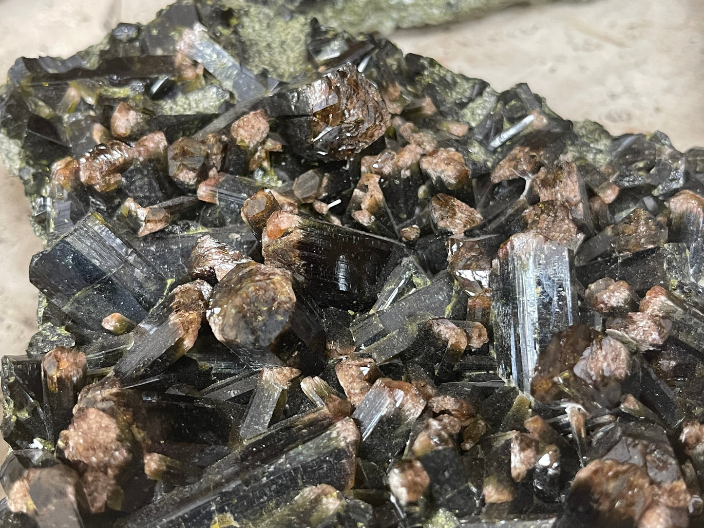 Prehnite with Epidote Rods Specimens from Pakistan