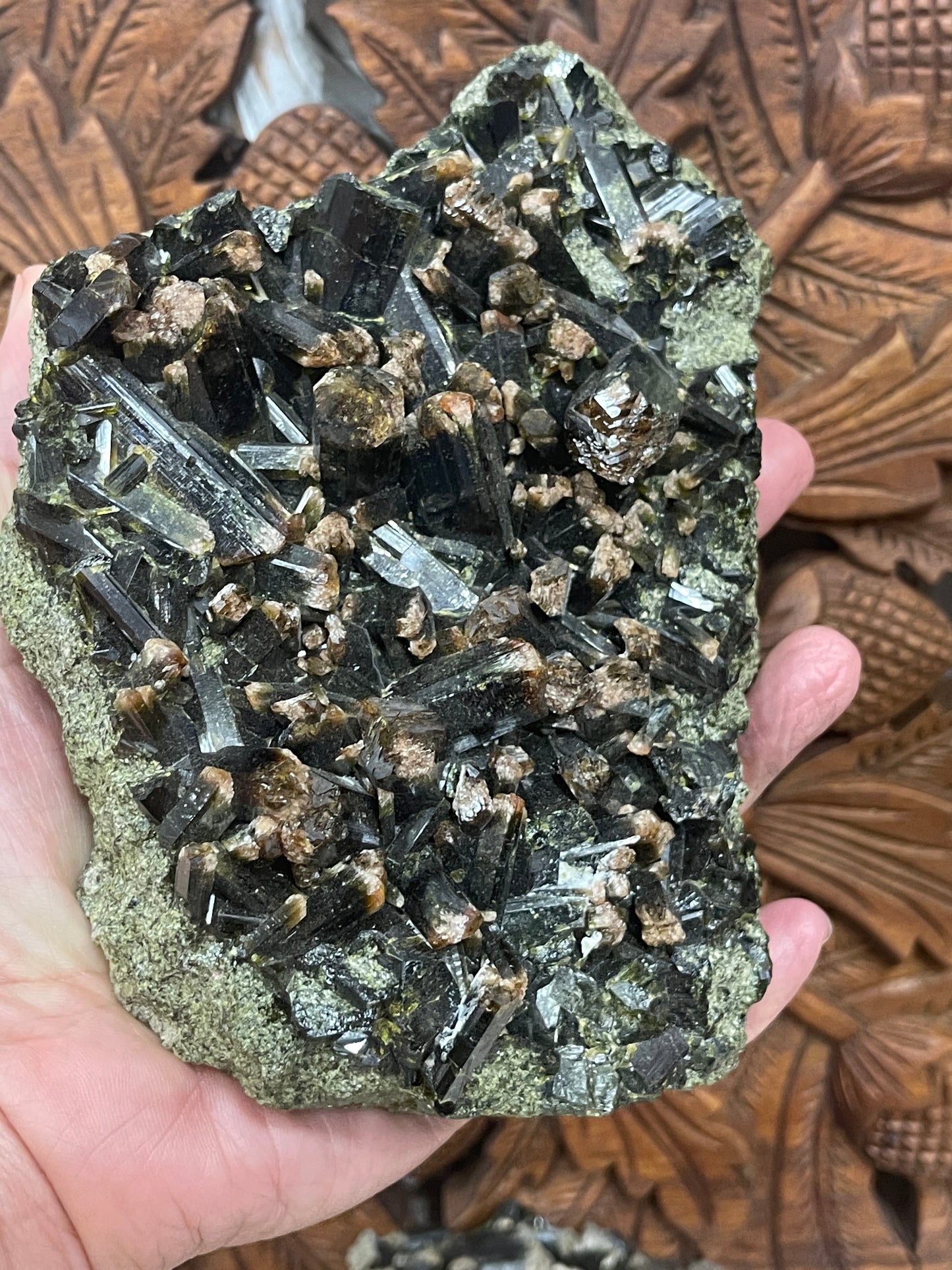 Prehnite with Epidote Rods Specimens from Pakistan