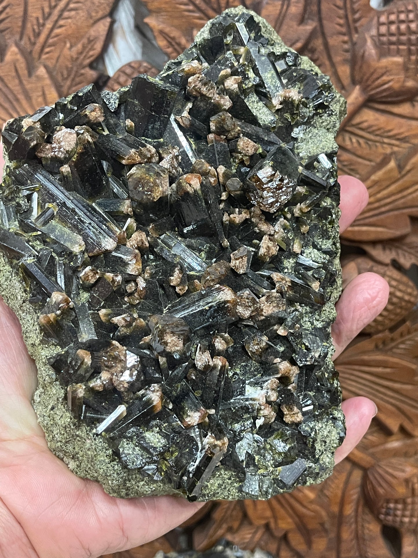 Prehnite with Epidote Rods Specimens from Pakistan