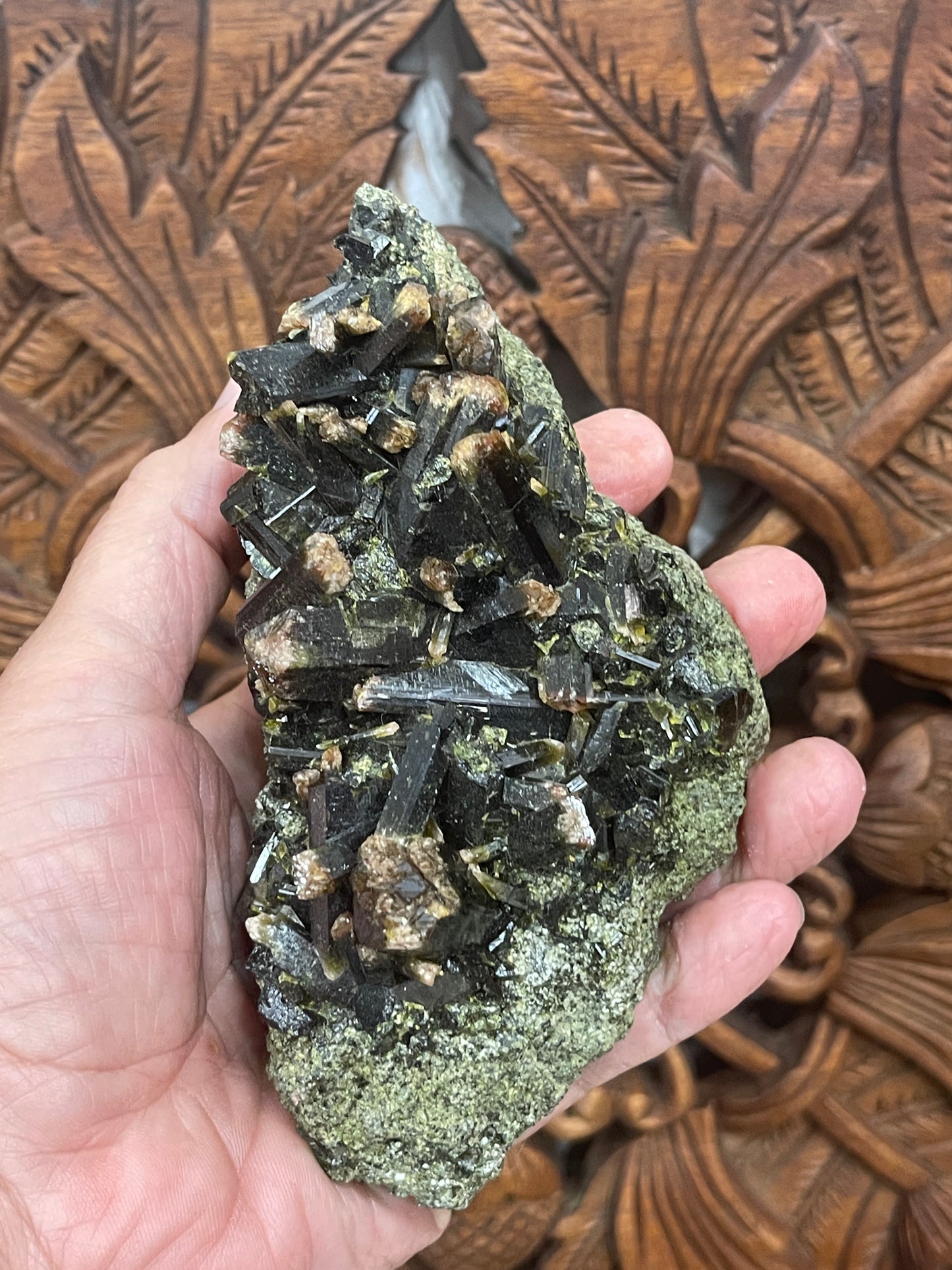 Prehnite with Epidote Rods Specimens from Pakistan