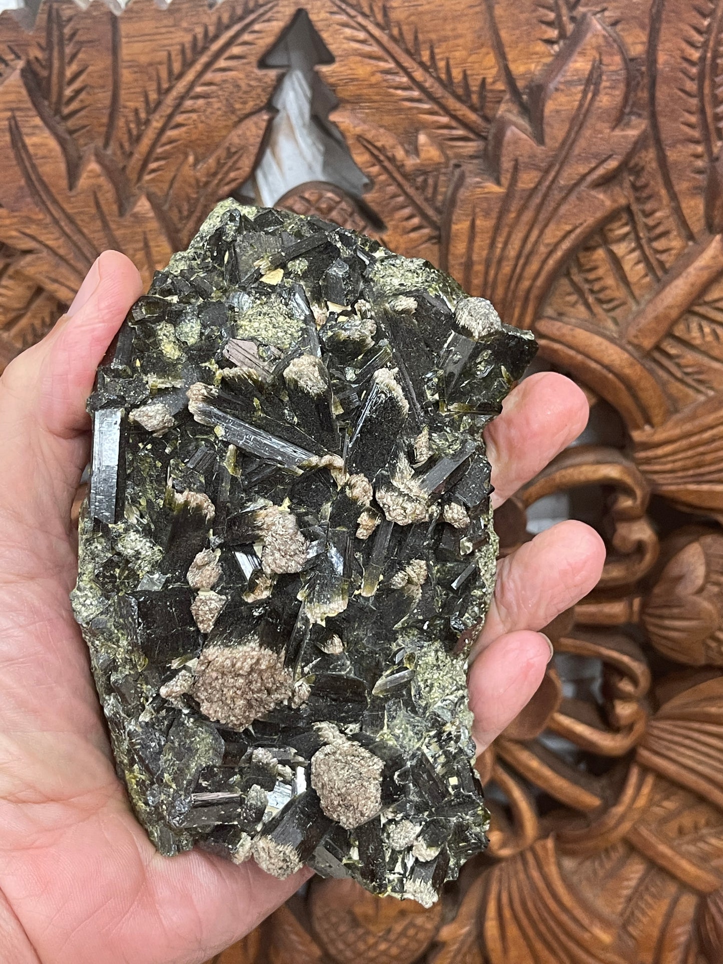 Prehnite with Epidote Rods Specimens from Pakistan