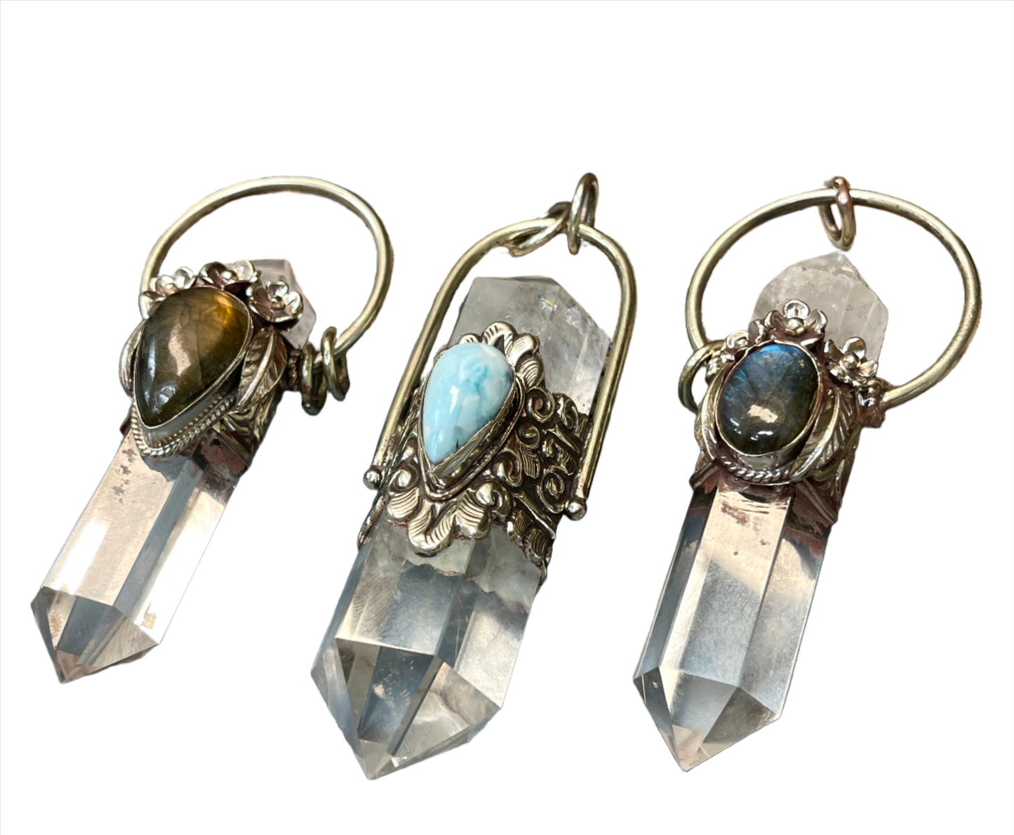 XXL Quartz Crystal Pendants