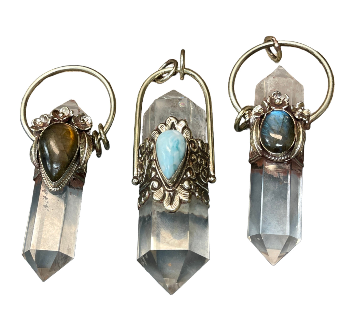 XXL Quartz Crystal Pendants