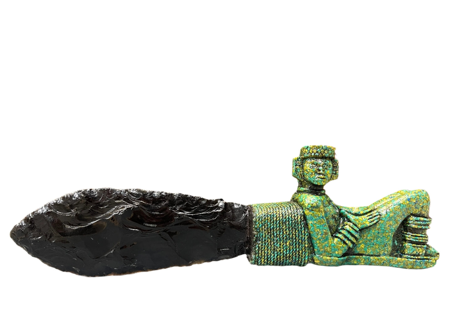 Decorative Aztec Tecpatl Obsidian Knives | Palenque