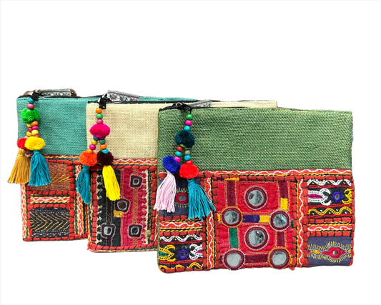 Tribal Clutch/ Cosmetic Case