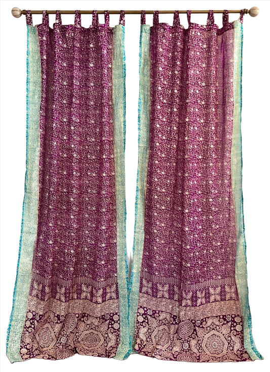 Amethyst Sari Curtain Panels