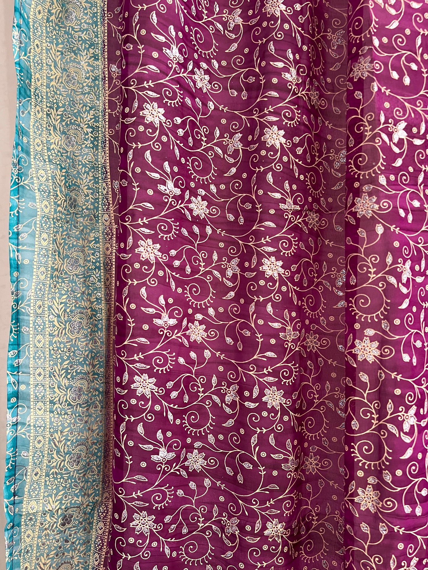 Amethyst Sari Curtain Panels