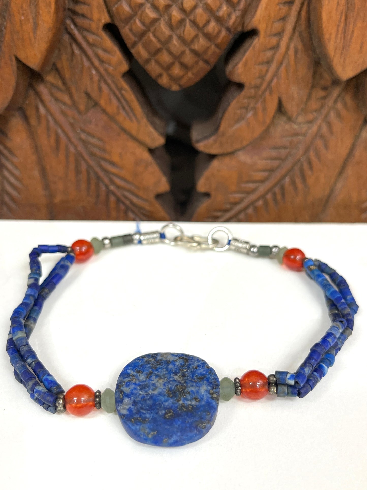 Lapis, Jade and Serpentine Bracelets