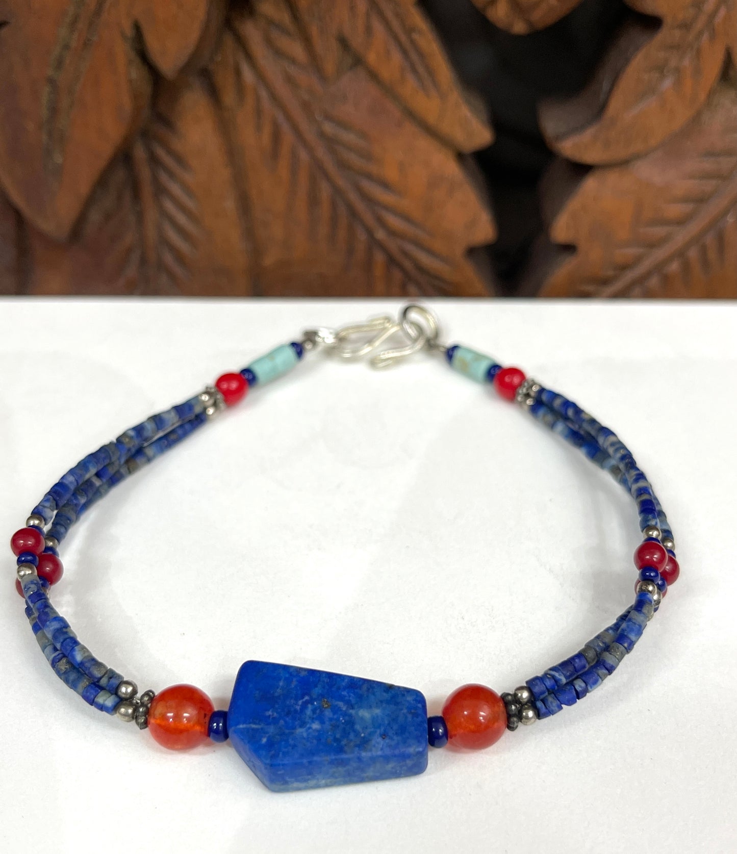 Lapis, Jade and Serpentine Bracelets