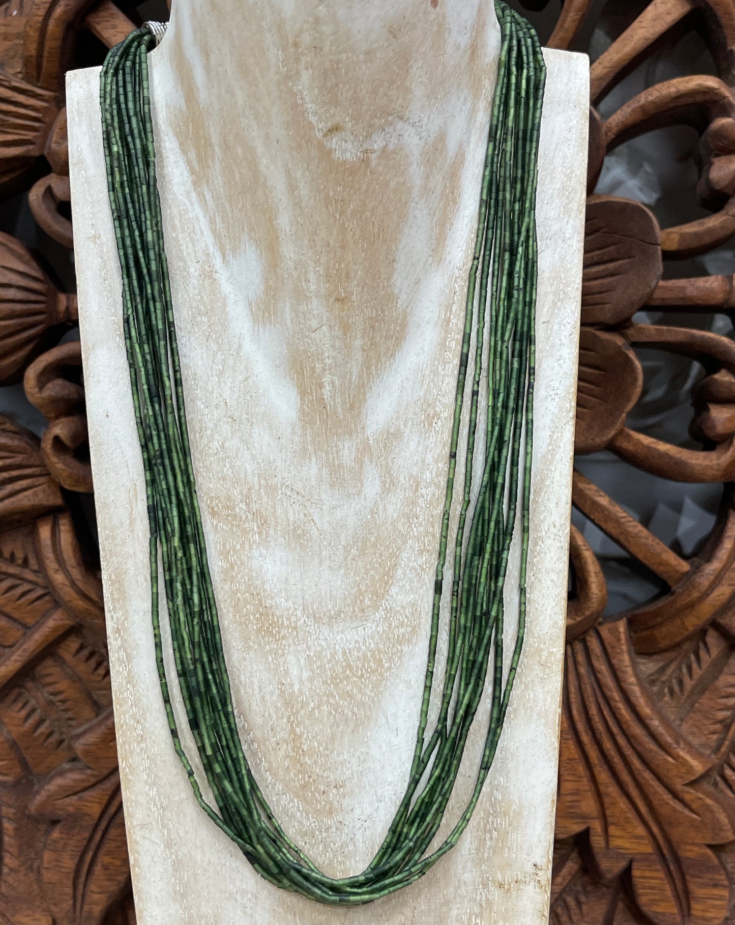 Turquoise, Jade or Lapis Multi Strand Heishi Necklaces