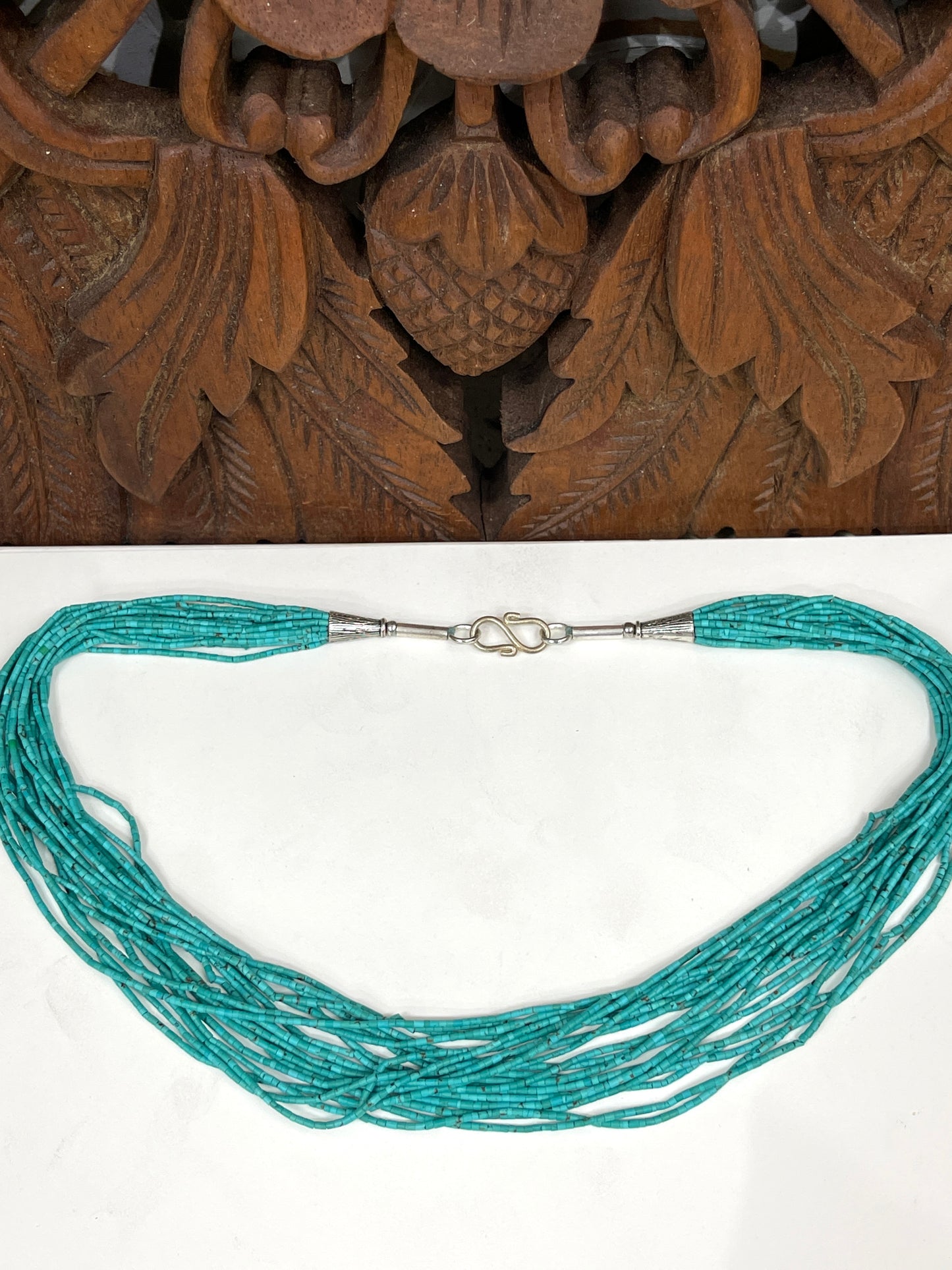 Turquoise, Jade or Lapis Multi Strand Heishi Necklaces