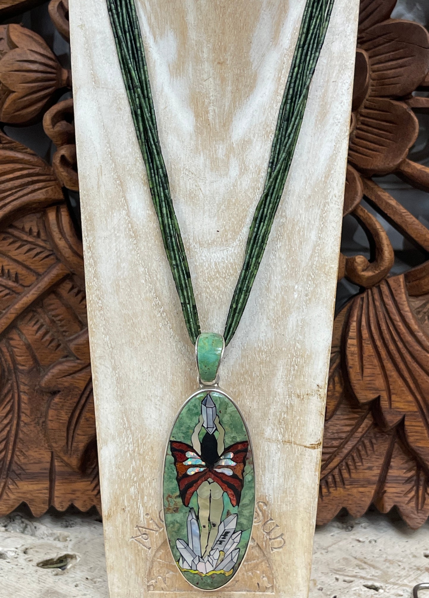 Turquoise, Jade or Lapis Multi Strand Heishi Necklaces