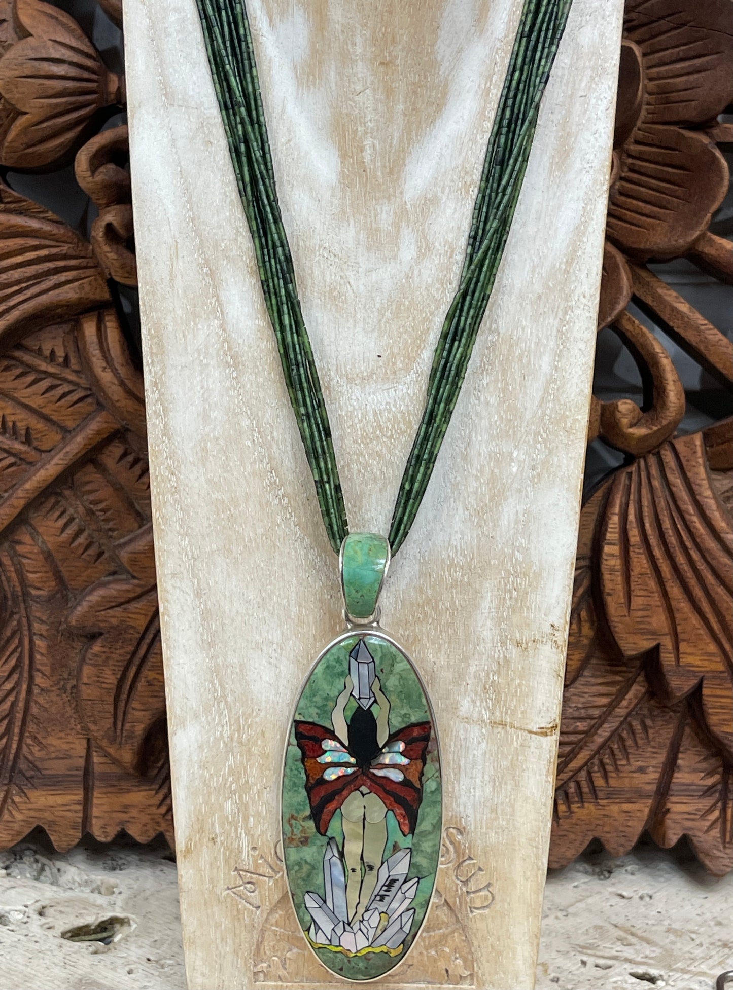 Turquoise, Jade or Lapis Multi Strand Heishi Necklaces