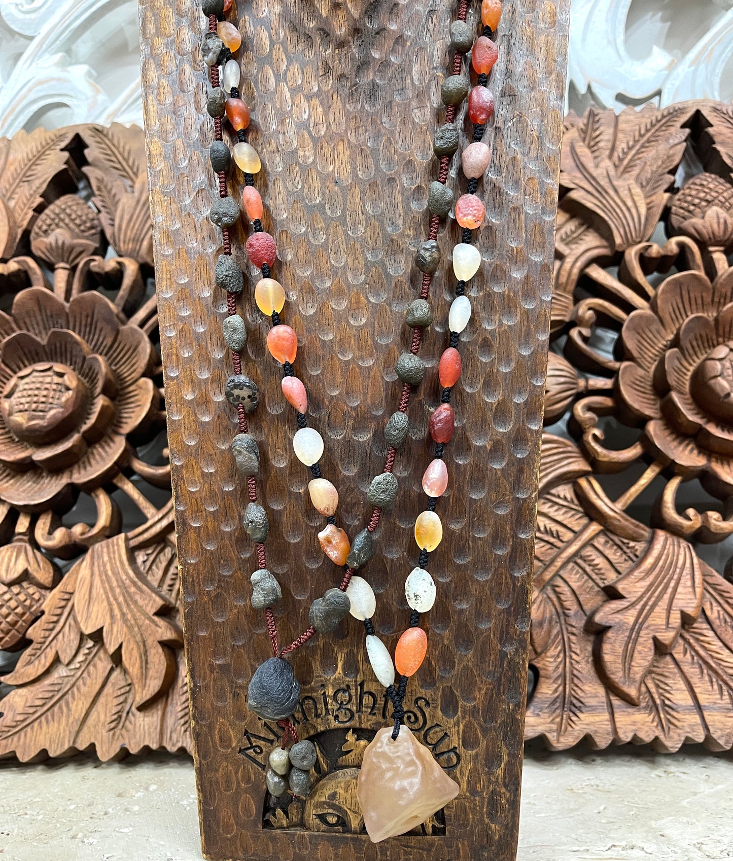 Hand Knotted Gobi Desert Agate Necklaces