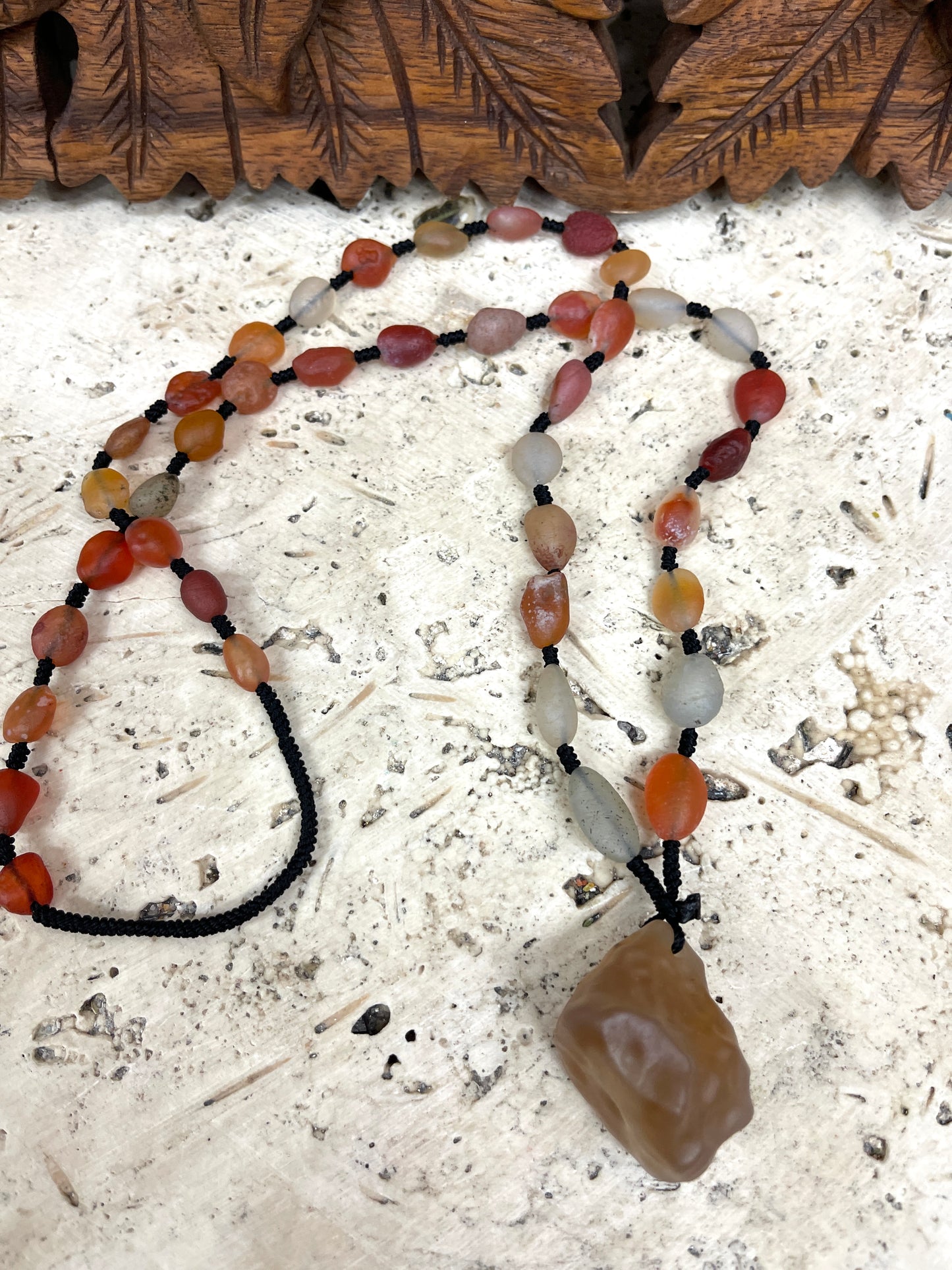 Hand Knotted Gobi Desert Agate Necklaces