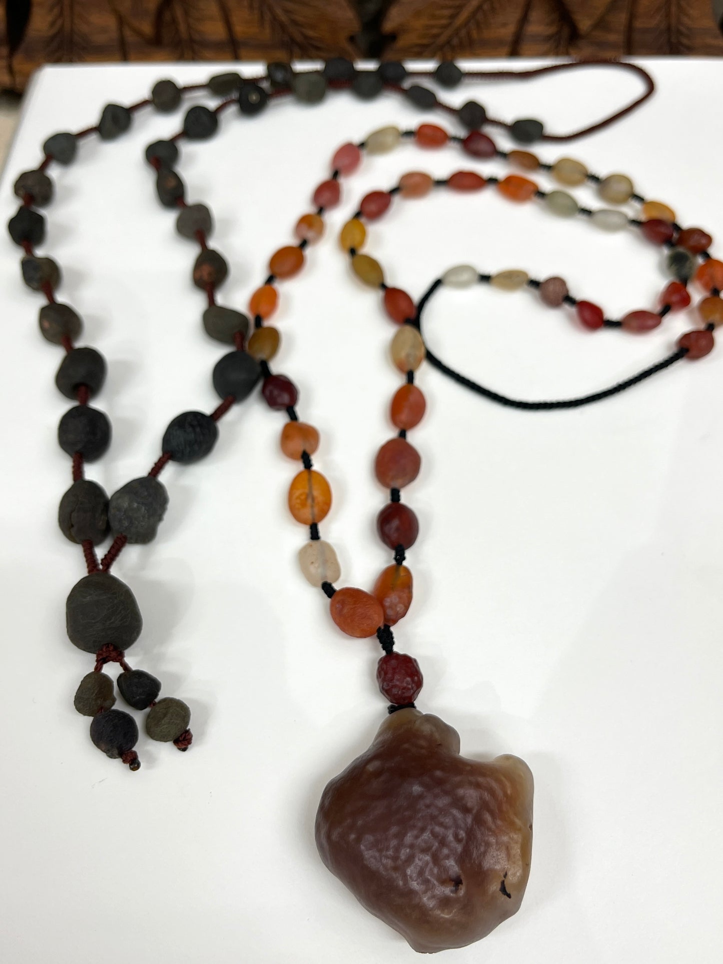 Hand Knotted Gobi Desert Agate Necklaces