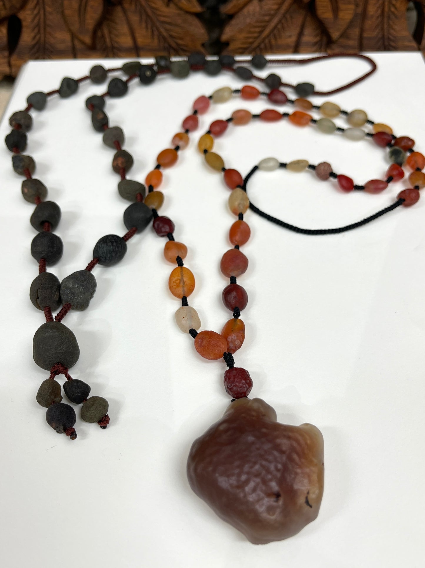 Hand Knotted Gobi Desert Agate Necklaces