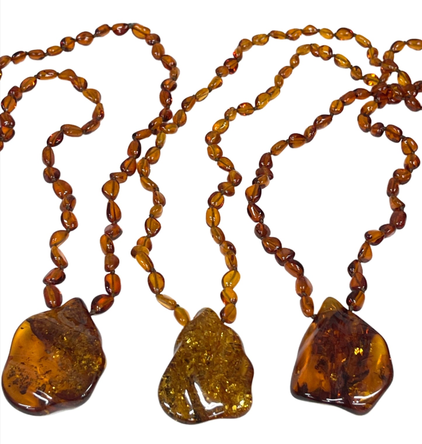 Stone Baltic Honey Amber Necklaces
