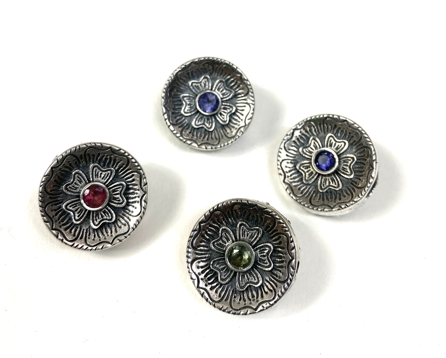 Double Sided Flower Slider Pendants