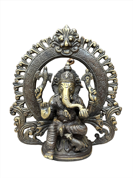 Ganesh Statues - Remover of Obstacles 23cm x 20cm