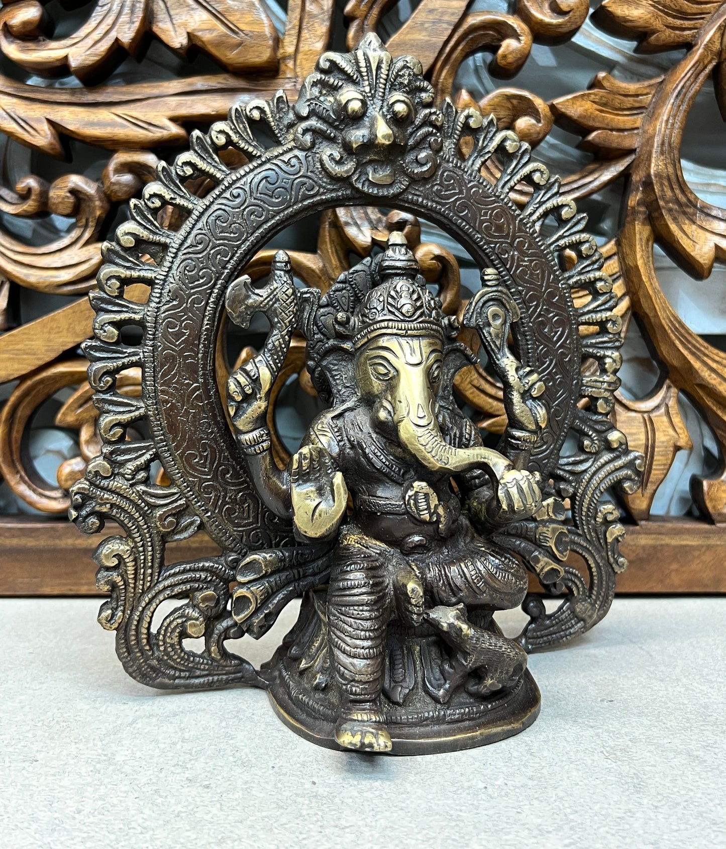 Ganesh Statues - Remover of Obstacles 23cm x 20cm