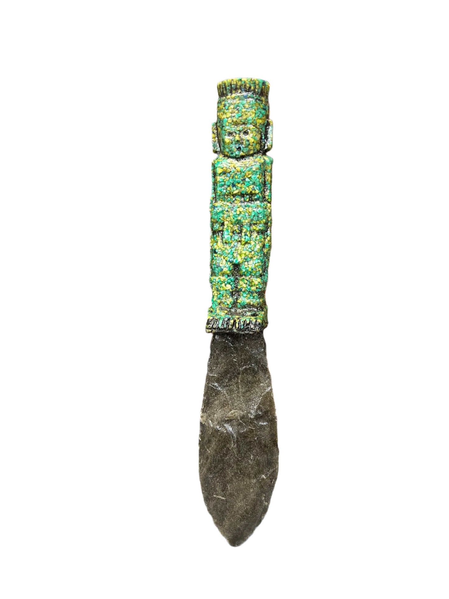 Decorative Aztec Tecpatl Obsidian Knives | Toltec Warrior