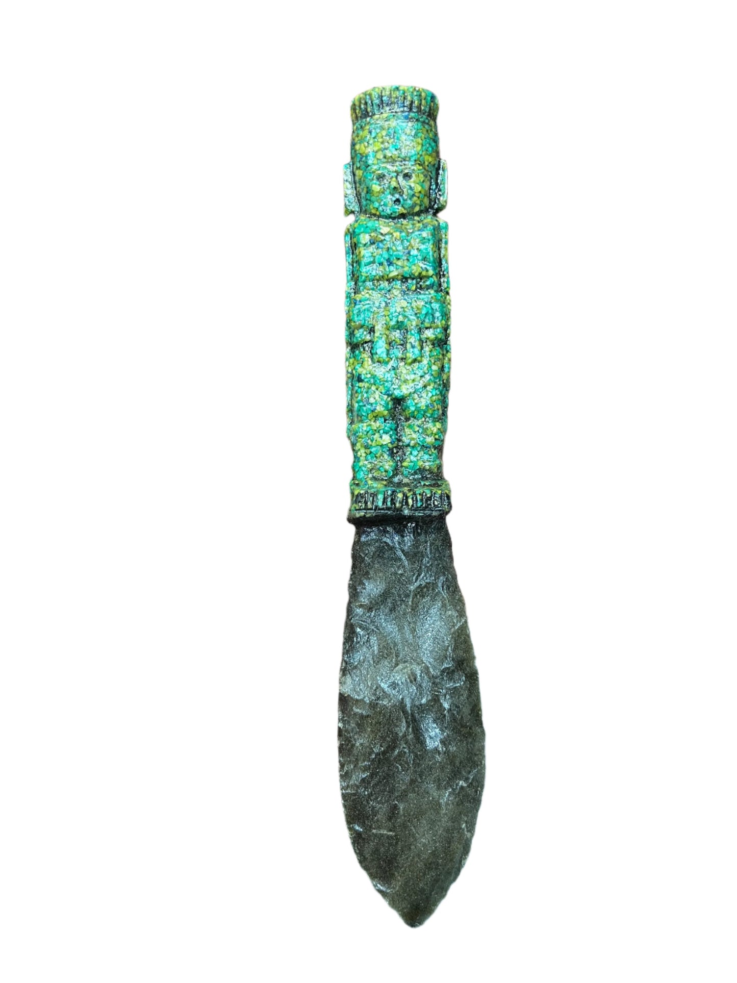 Decorative Aztec Tecpatl Obsidian Knives | Toltec Warrior